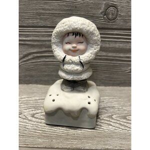 House of Lloyd Eskimo Refrigerator Baking Soda Holder Deodorizer Figure 1987